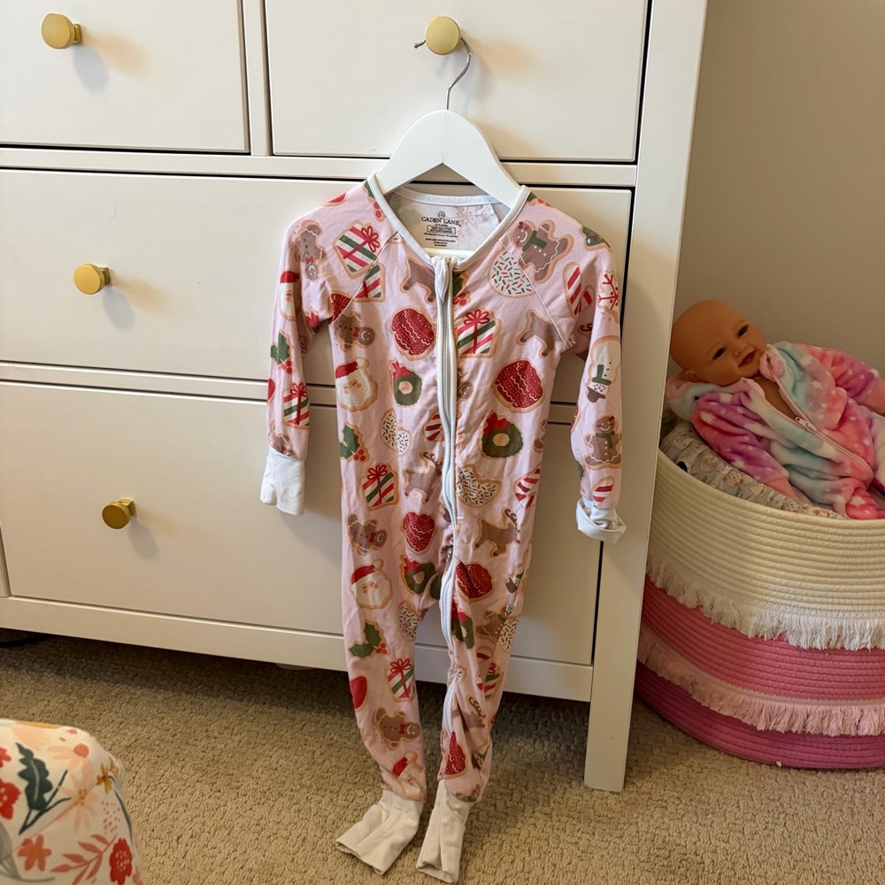 Caden Lane Christmas Cookie Convertible One Piece 12-18 Months